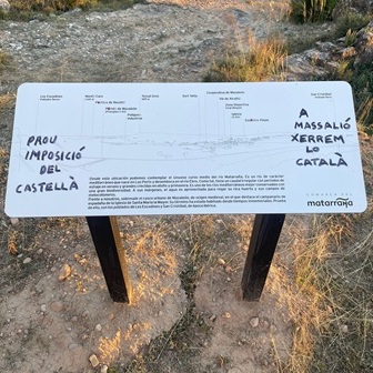 La comarca del Matarranya denuncia la “vandalització” de cartells retolats en català