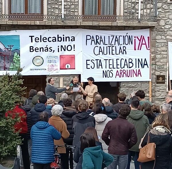SOS Ribagorça exigeix la paralització de les obres del telecabina de Sarllé