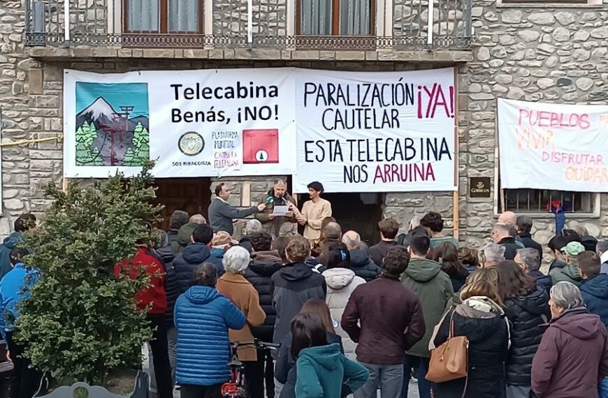 SOS Ribagorça exigeix la paralització de les obres del telecabina de Sarllé