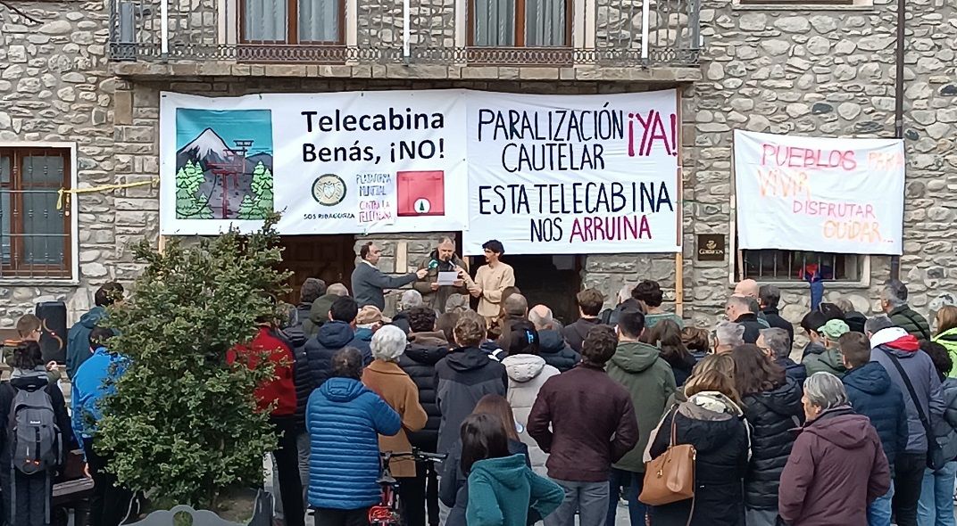 SOS Ribagorça exigeix la paralització de les obres del telecabina de Sarllé
