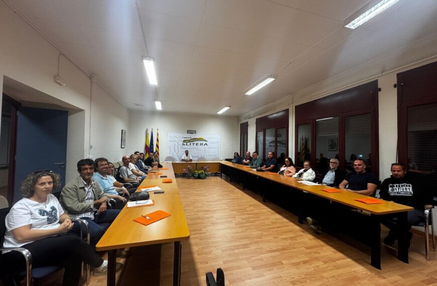 La Comarca de la Llitera constituïx l’agrupació de voluntaris de Protecció Civil