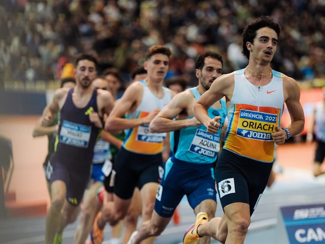 Pol Oriach se proclame a València subcampió estatal dels 3.000 metres