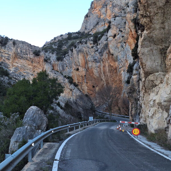 El PSOE reclame la reparació “imminent” de la carretera entre Baldellou i Camporrells