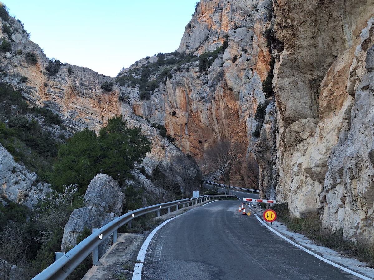El PSOE reclame la reparació “imminent” de la carretera entre Baldellou i Camporrells