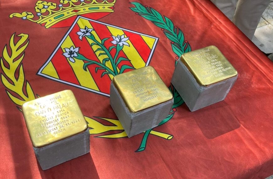 La Paeria de Lleida recorde el deportat d’Altorricó Ramón Vidal en una ‘stolperstein’