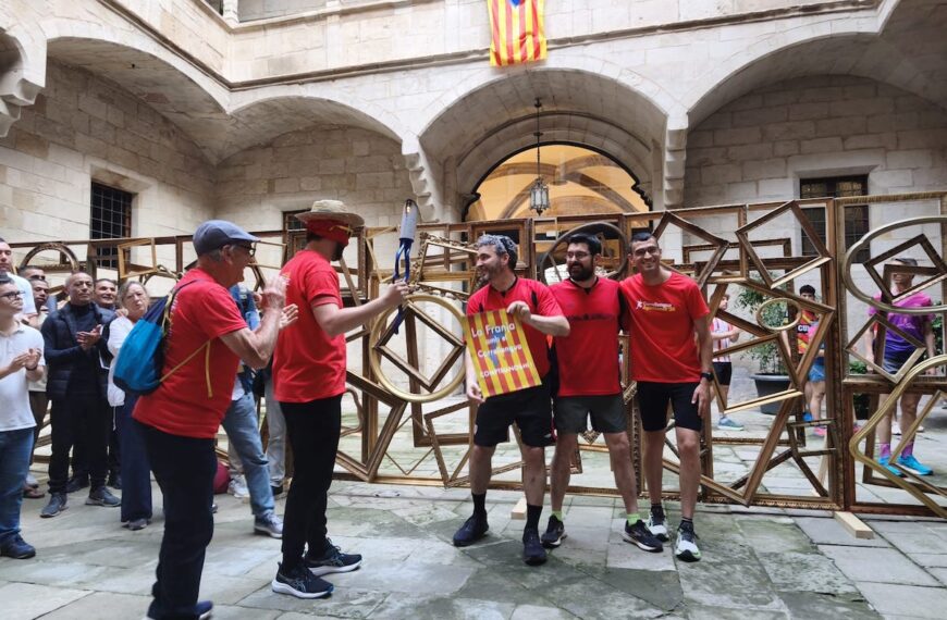 De Lleida a Tamarit, la flama del Correllengua fa parada a la Franja de Ponent