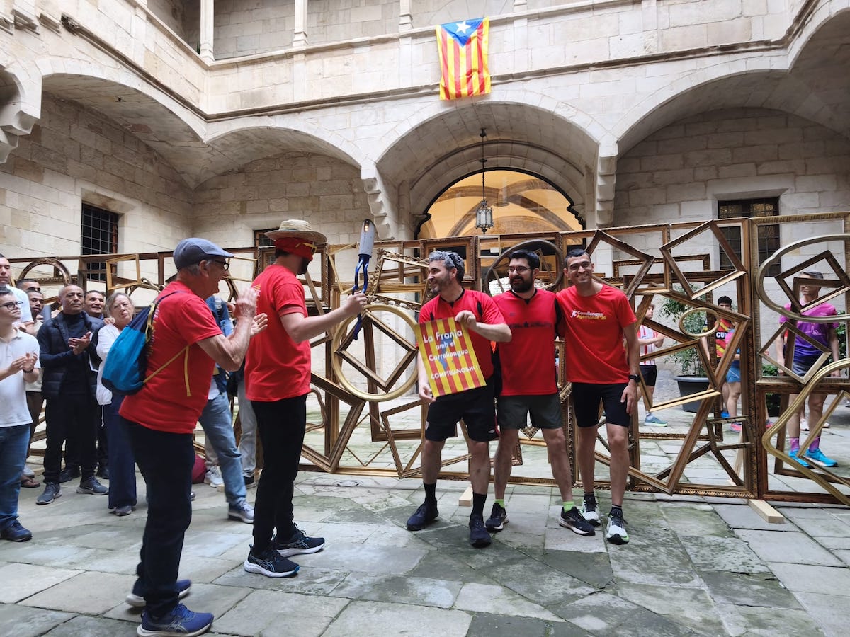 De Lleida a Tamarit, la flama del Correllengua fa parada a la Franja de Ponent