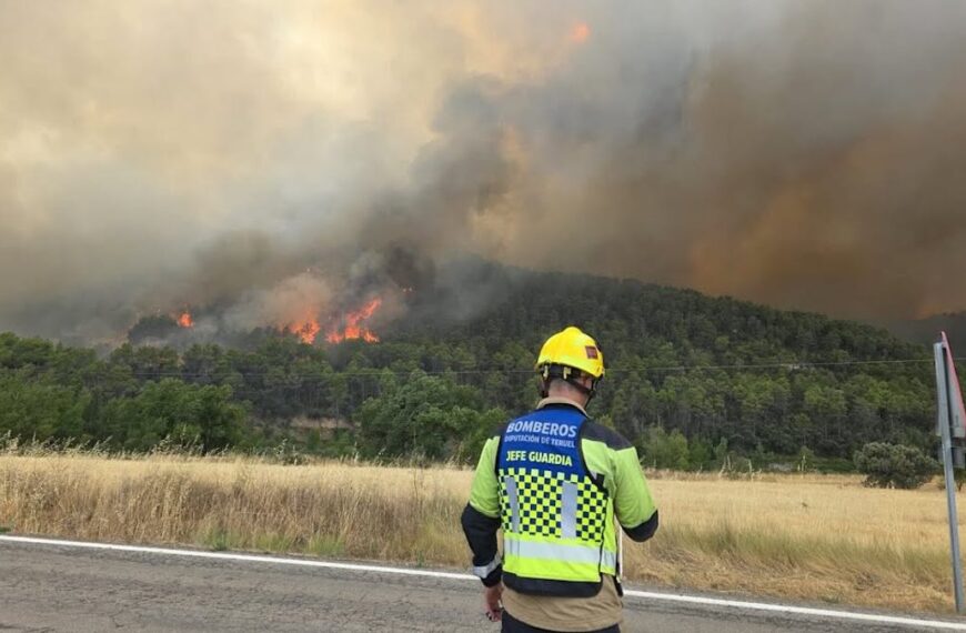 Quede estabilitzat l’incendi forestal de Pena-roja de Tastavins