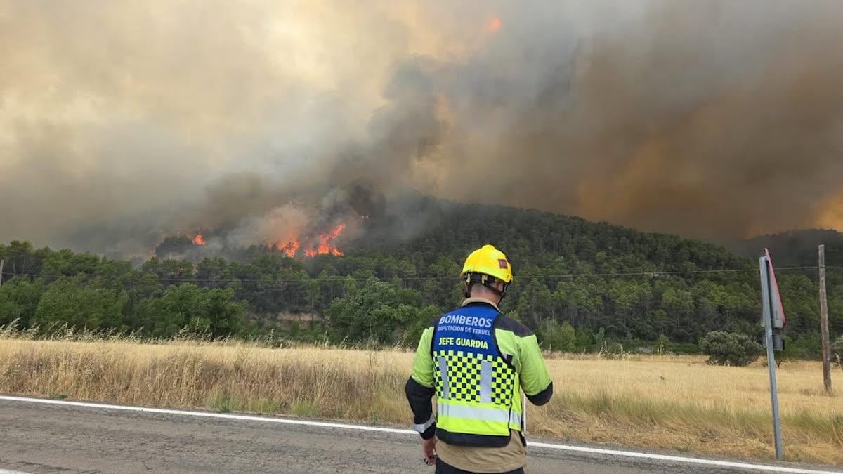 Quede estabilitzat l’incendi forestal de Pena-roja de Tastavins